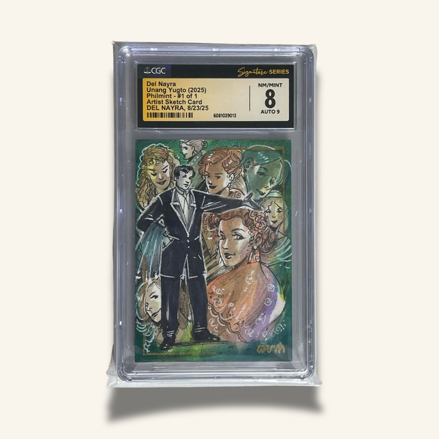 1/1 Premium CGC Graded Sketch Card. Jose Rizal