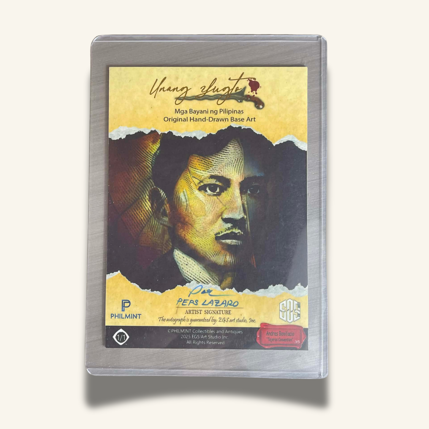 1/1 (5x7) Base Card. "Tejeros Convention"