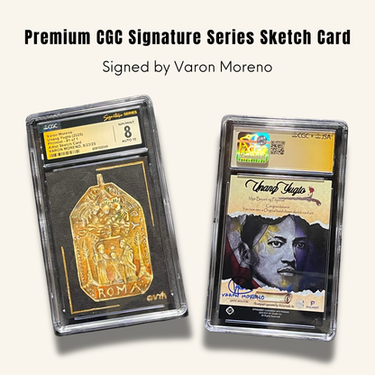 1/1 Premium CGC Graded Sketch Card. Signed by Varon Moreno