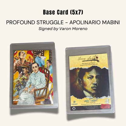 1/1 (5x7) Base Card. "Profound Struggle"