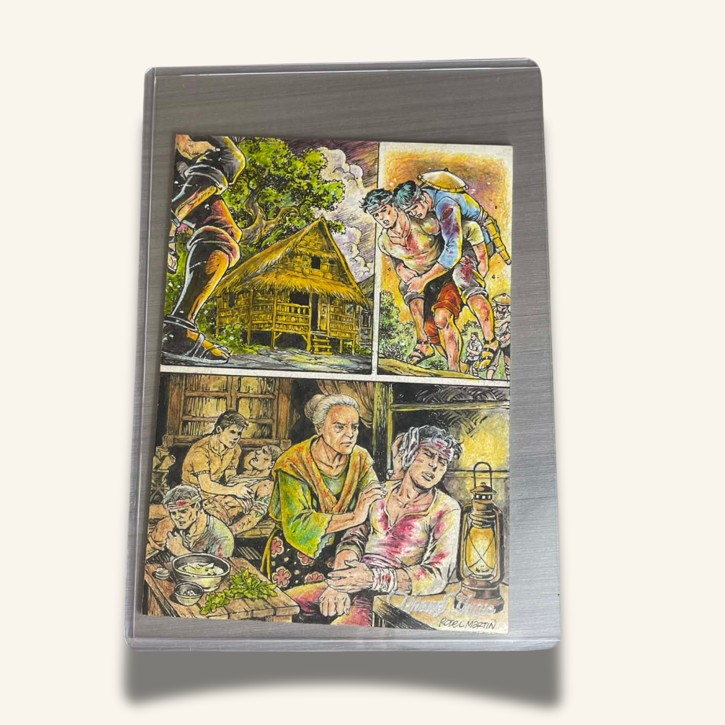 1/1 (5x7) Base Card. "Wounded Katipuneros"