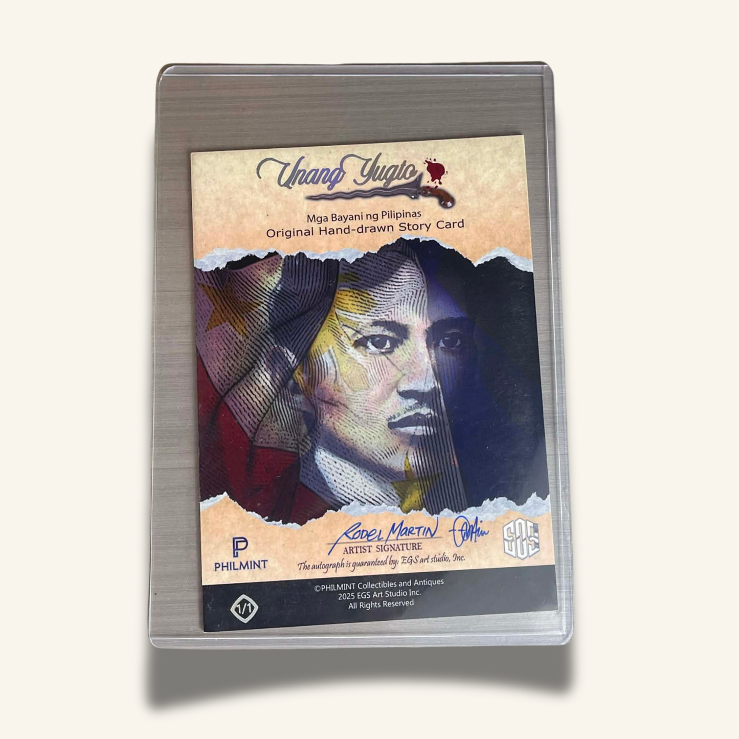 1/1 (5x7) Base Card. "Wounded Katipuneros"