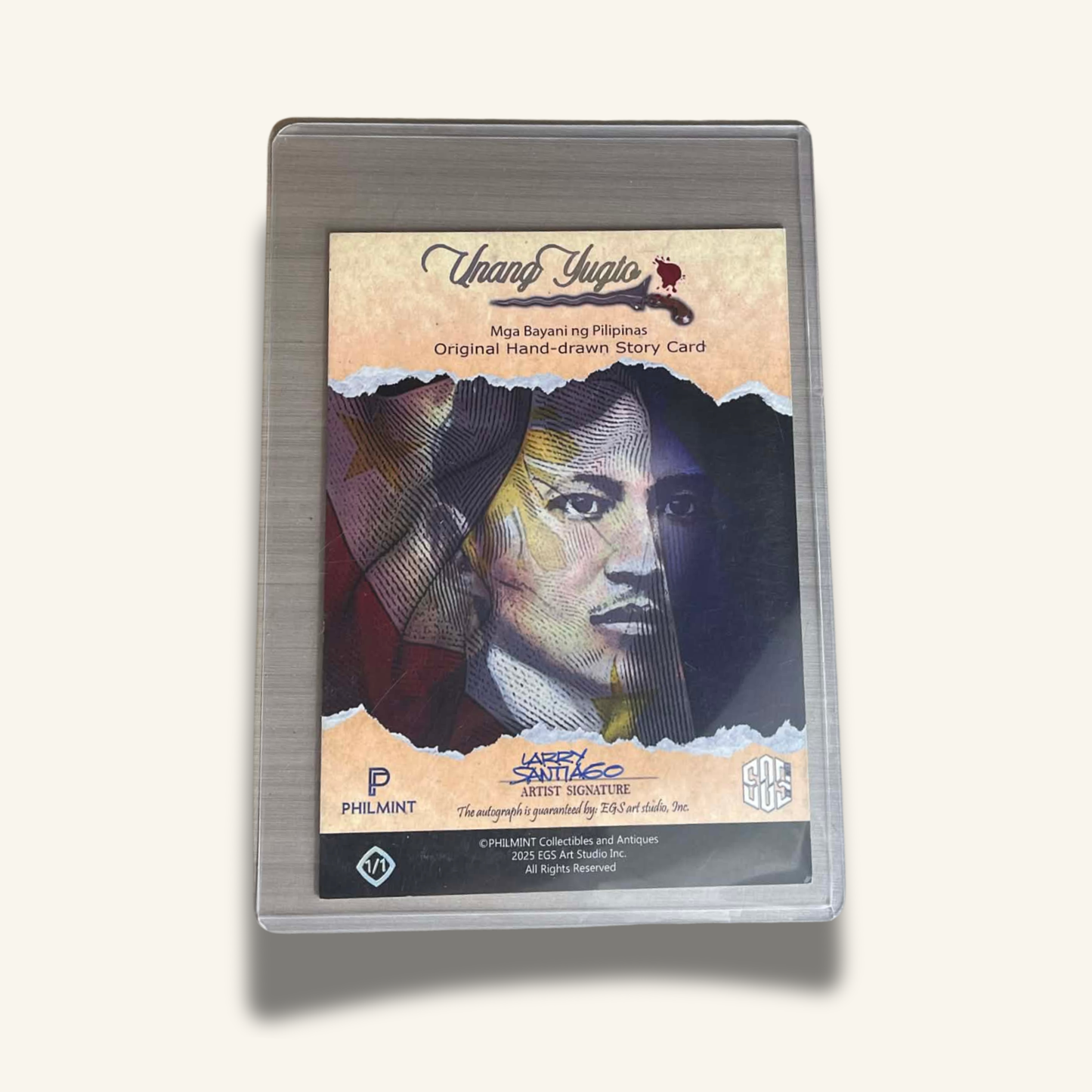 1/1 (5x7) Base Card. "Execution in Vigan"