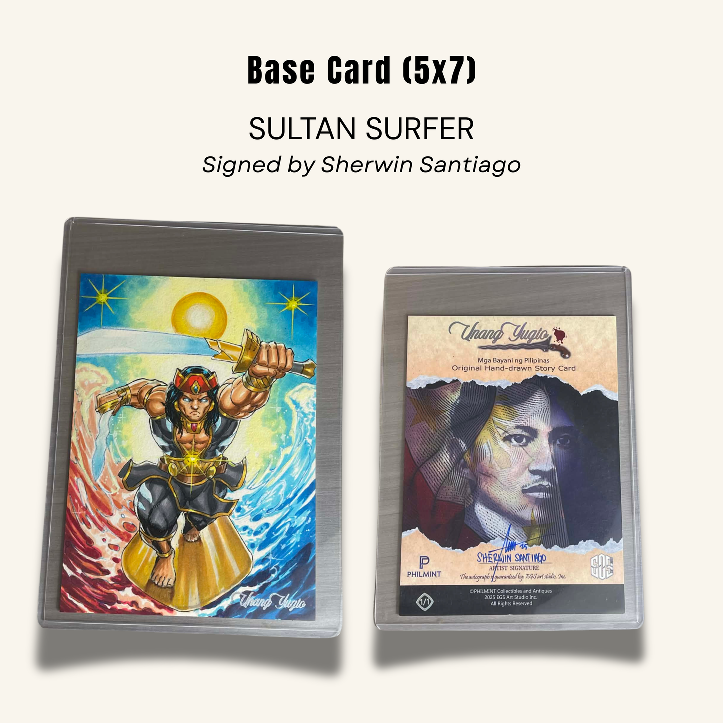 1/1 (5x7) Base Card. "Sultan Surfer"