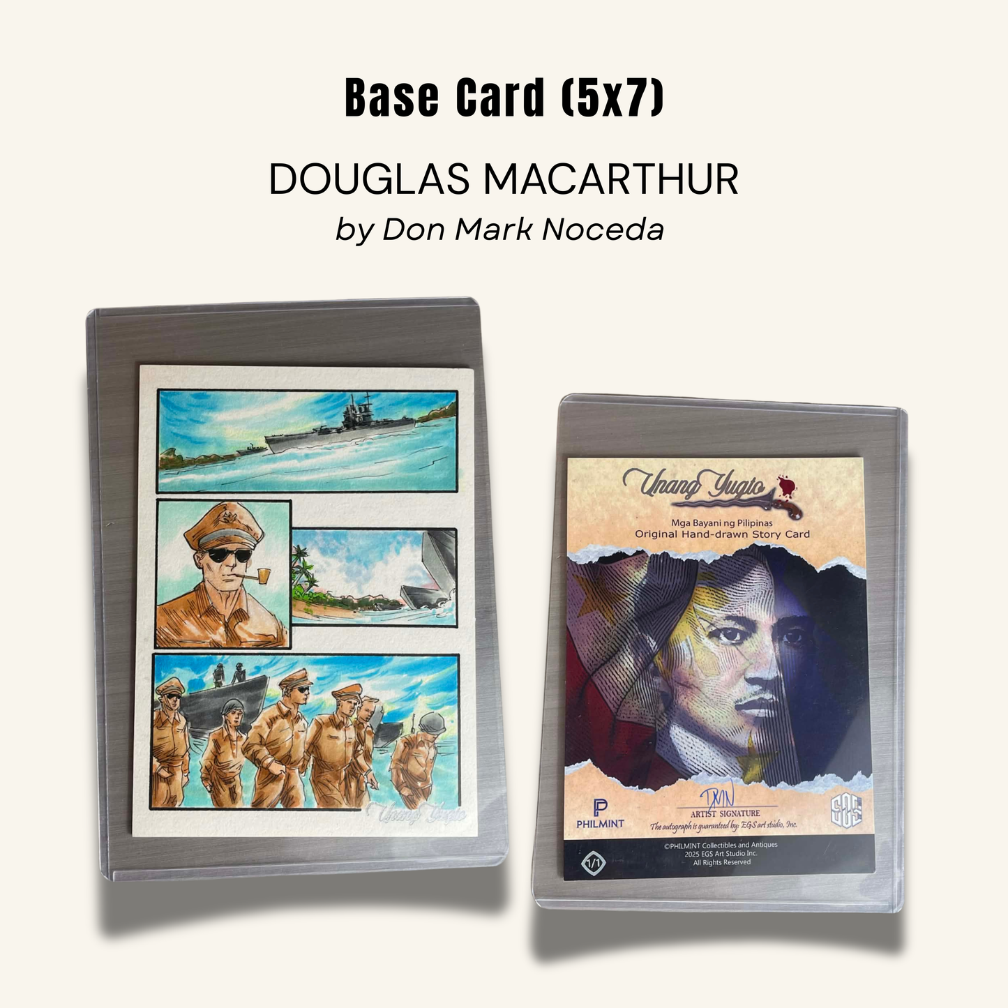 1/1 (5x7) Base Card. Douglas MacArthur