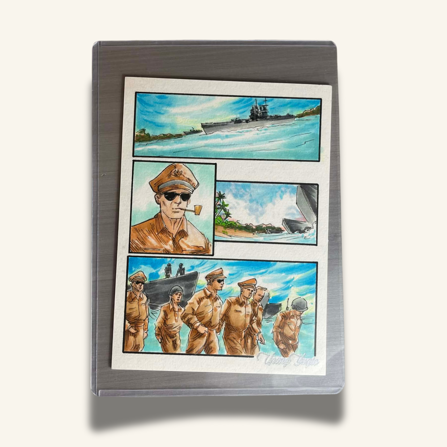 1/1 (5x7) Base Card. Douglas MacArthur