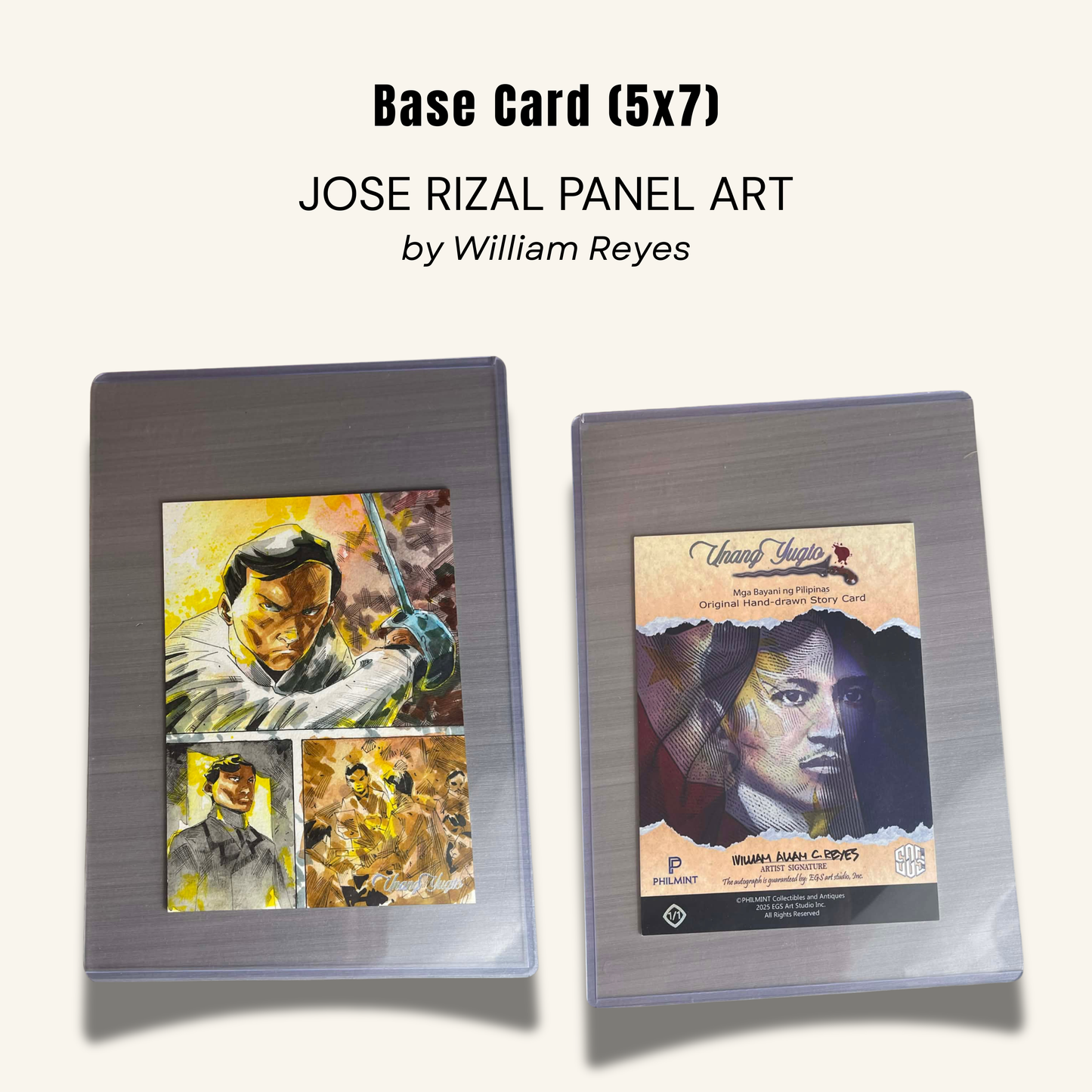 1/1 (5x7) Base Card. "Jose Rizal Panel Art"