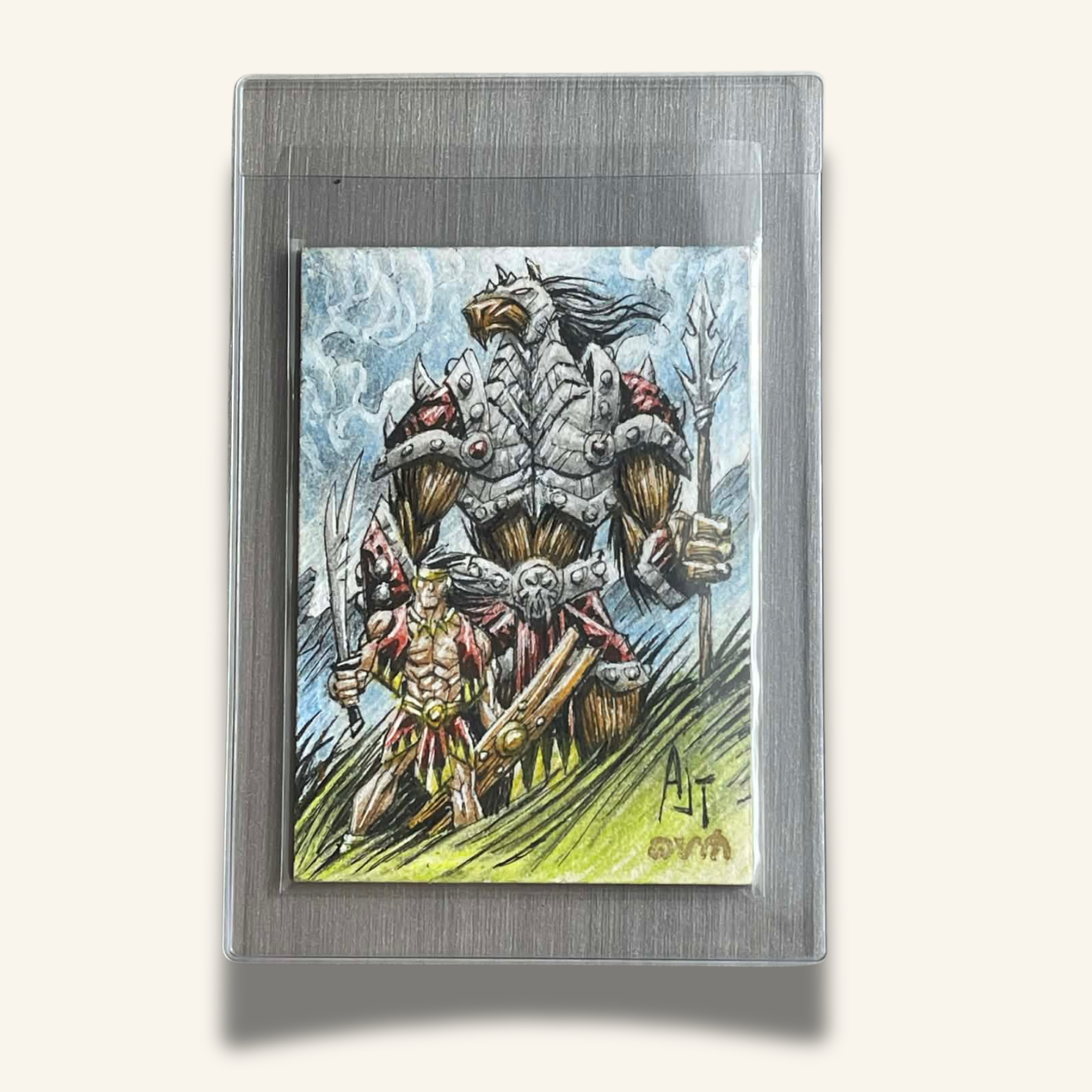 1/1 Premium Sketch Card. "Prepared for War in Mactan"