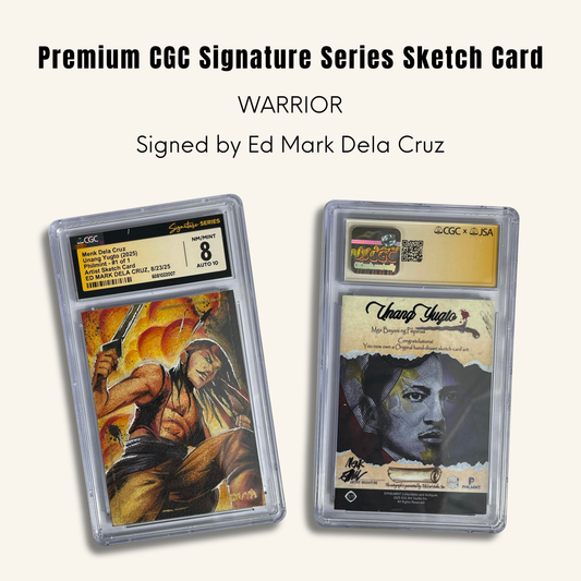 1/1 Premium CGC Graded Sketch Card. "Warrior"