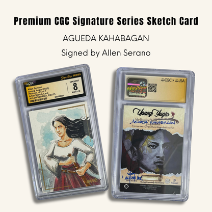 1/1 Premium CGC Graded Sketch Card. Agueda Kahabagan