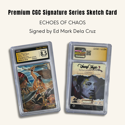 1/1 Premium CGC Graded Sketch Card. "Echoes of Chaos"