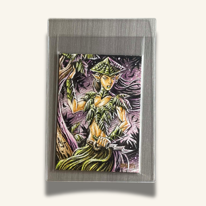 1/1 Premium Sketch Card. "Fantasy Themed Eleven Warrior"