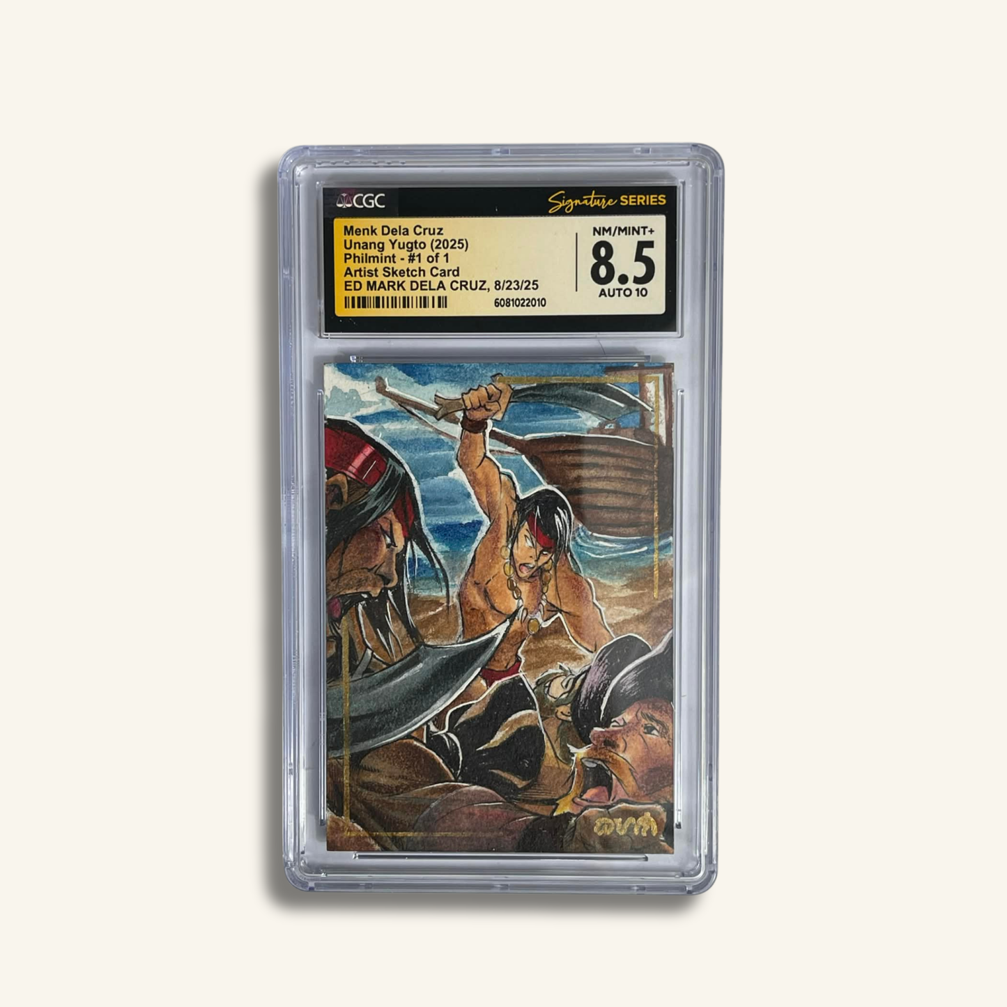 1/1 Premium CGC Graded Sketch Card. "Echoes of Chaos"