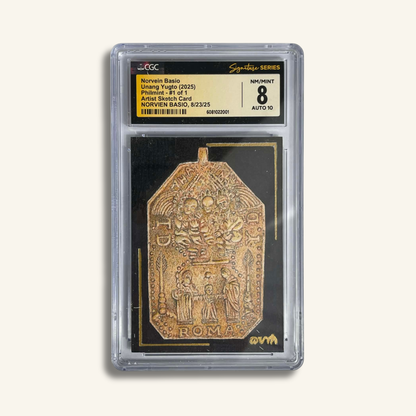 1/1 Premium CGC Graded Sketch Card. Roma