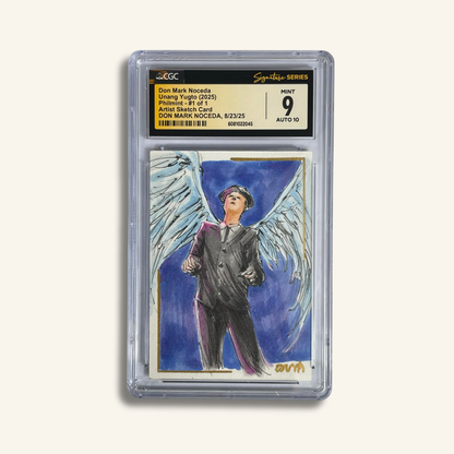 1/1 Premium CGC Graded Sketch Card. Fall of A Hero