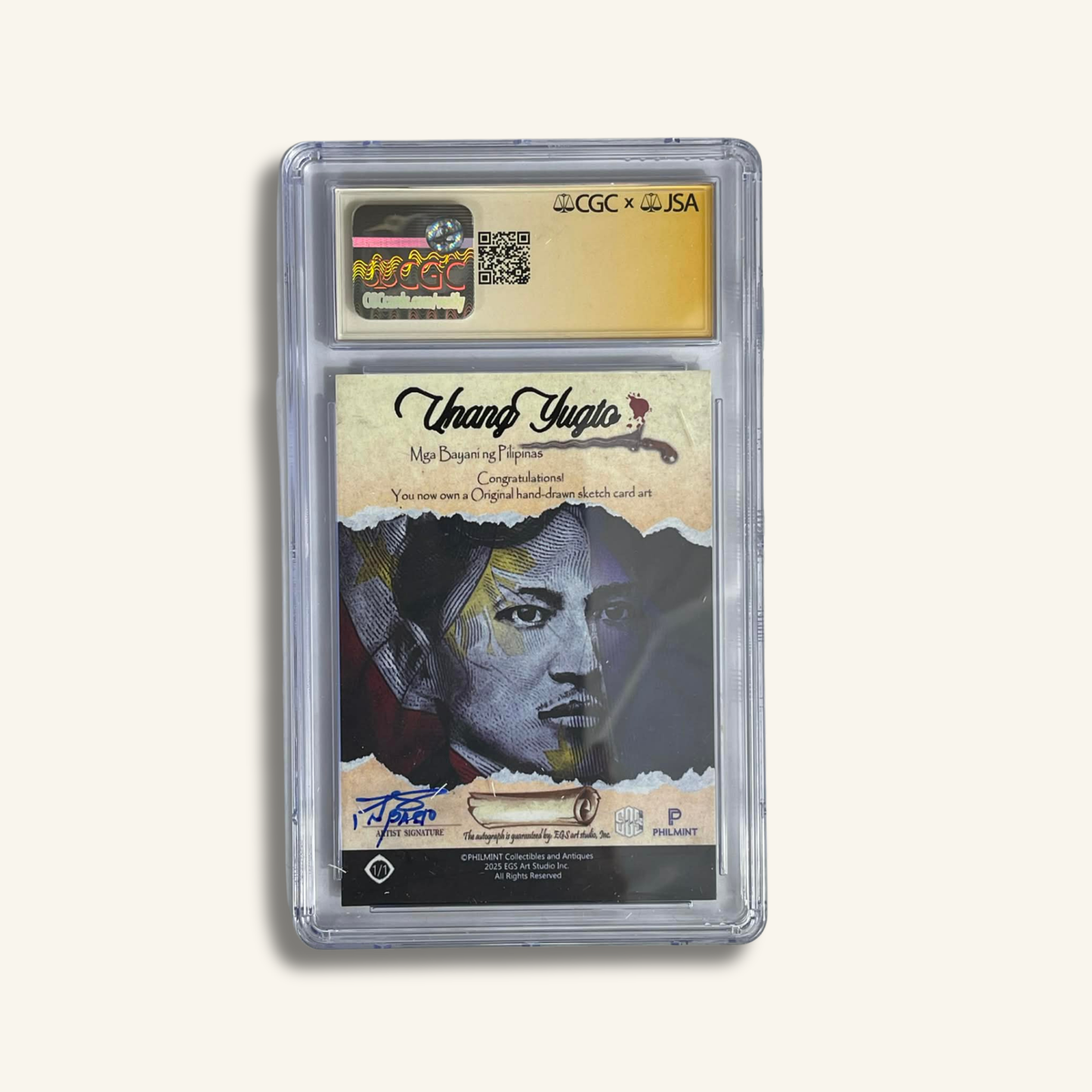 1/1 Premium CGC Graded Sketch Card. Roma