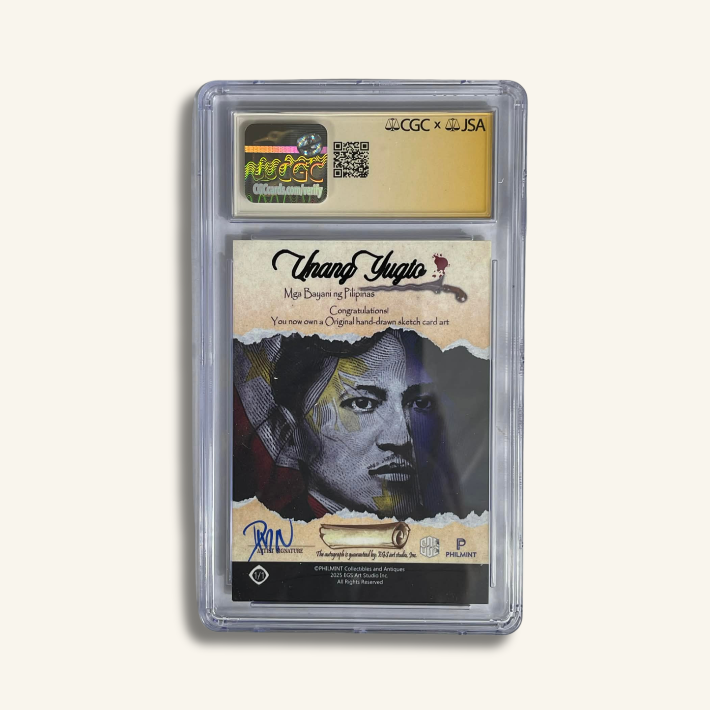 1/1 Premium CGC Graded Sketch Card. "KKK"