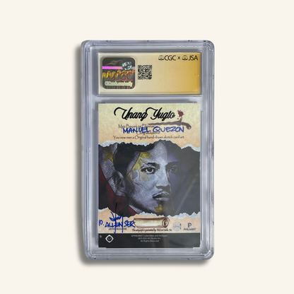 1/1 Premium CGC Graded Sketch Card. Manuel L. Quezon