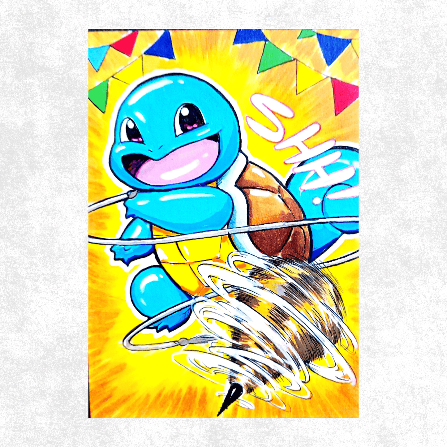 SQUIRTLE PLAYING SPINTOP