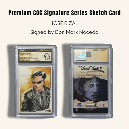1/1 Premium CGC Graded Sketch Card. Signed by DMN