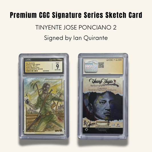 1/1 Premium CGC Graded Sketch Card. Tinyente Jose Ponciano 2