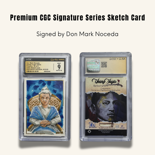 1/1 Premium CGC Graded Sketch Card. Signed by Don Mark Noceda