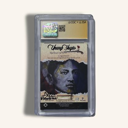 1/1 Premium CGC Graded Sketch Card. Signed by Percival Kholoma