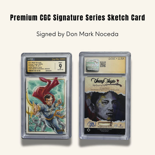 1/1 Premium CGC Graded Sketch Card. Signed by Don Mark Noceda