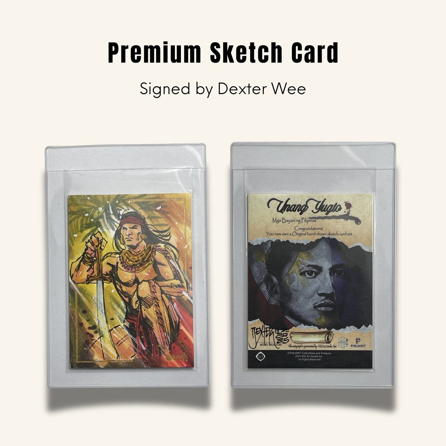1/1 Premium Sketch Card. Signed by Dexter Wee