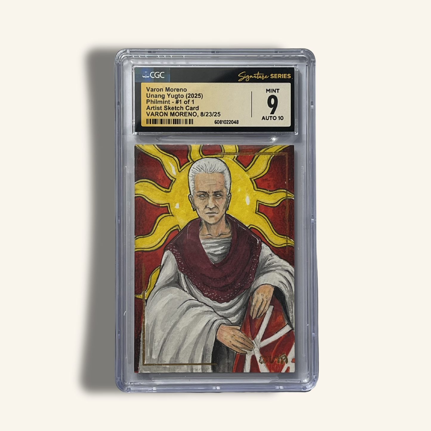 1/1 Premium CGC Graded Sketch Card. Signed by Varon Moreno