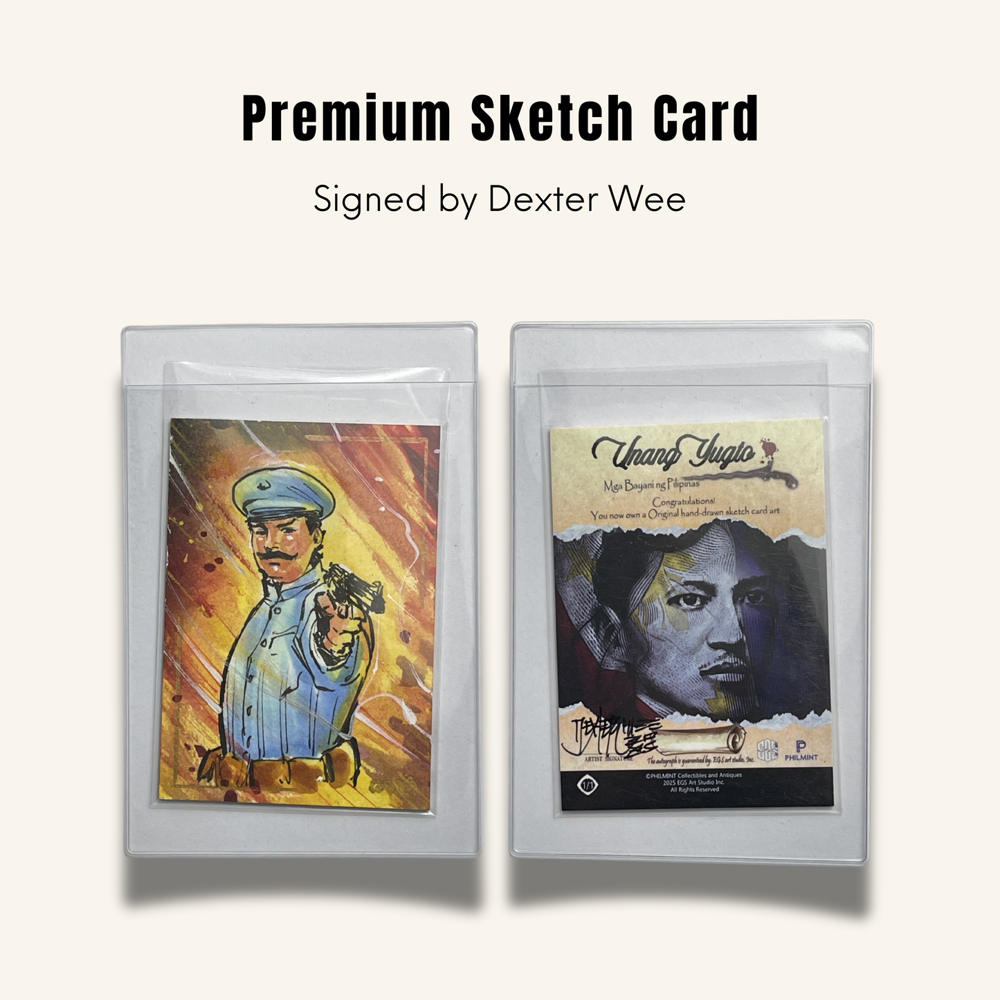 1/1 Premium Sketch Card. Signed by Dexter Wee