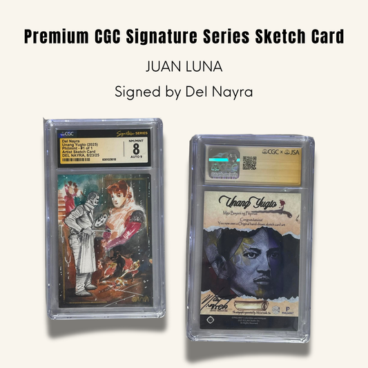 1/1 Premium CGC Graded Sketch Card. Juan Luna
