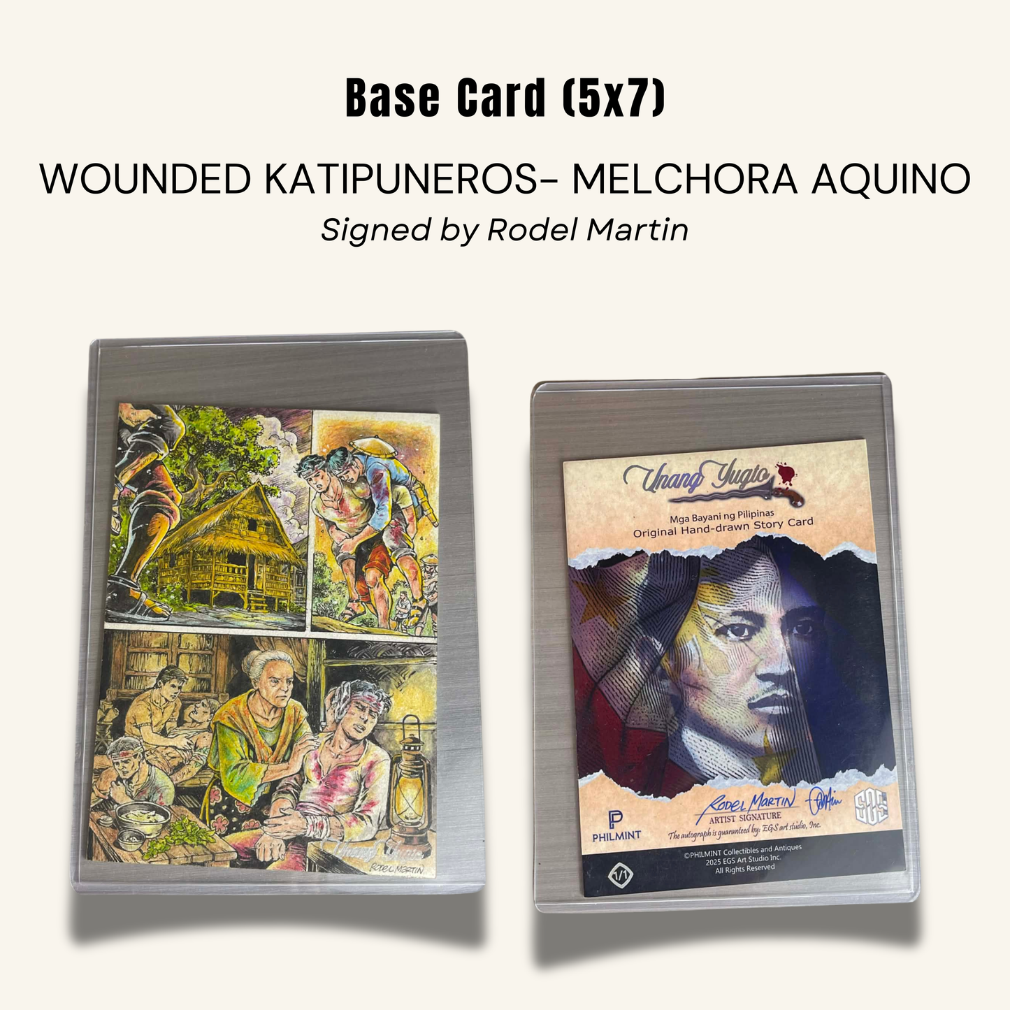 1/1 (5x7) Base Card. "Wounded Katipuneros"