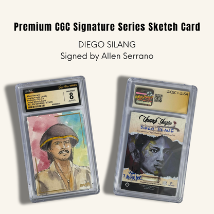 1/1 Premium CGC Graded Sketch Card. Diego Silang