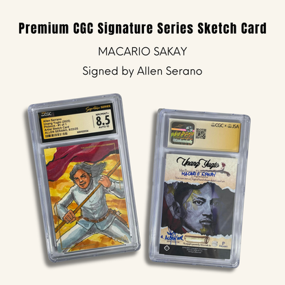 1/1 Premium CGC Graded Sketch Card. Macario Sakay